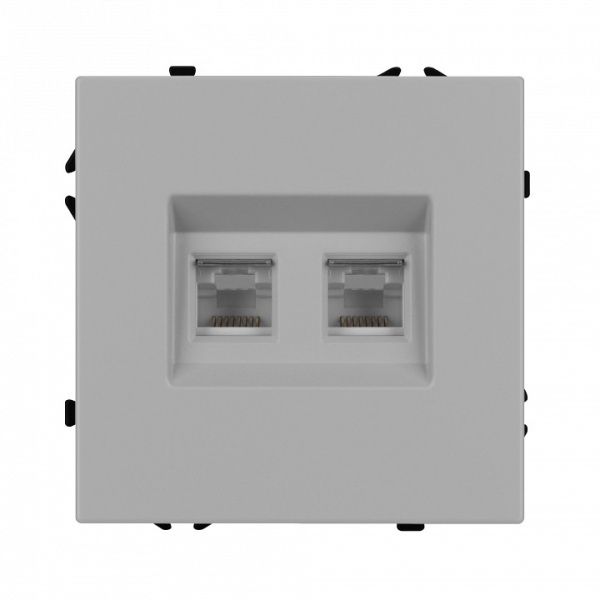 Розетка двойная Ethernet RJ-45 без рамки Arlight SCT-NOBE 059451