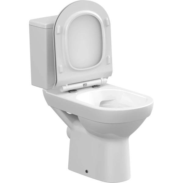 Унитаз-компакт Cersanit City KO-CIT011-3/5-COn-S-DL безободковый, с сиденьем микролифт, белый