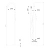 Смеситель для ванны Abber Wasser Kreis AF8115RG золото