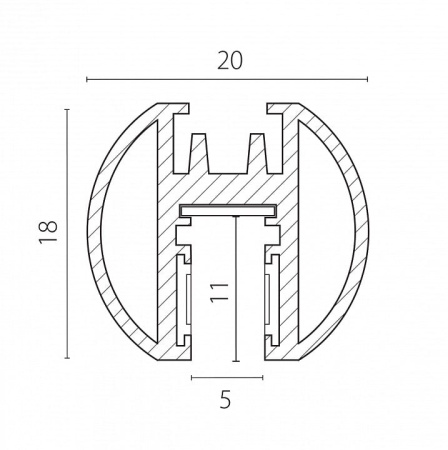 Трек накладной Lightstar Linea 506437