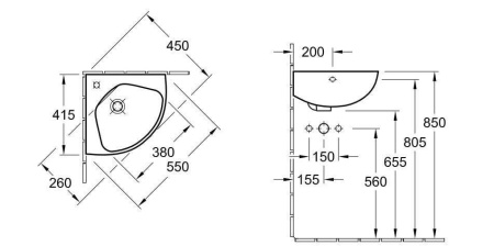 Раковина Villeroy&Boch O.novo 73274001