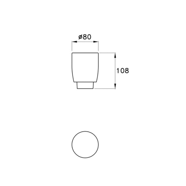 Стакан Stella Bamboo BT 10007 VSA0 белый