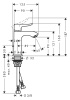 Смеситель для раковины hansgrohe Metris 31088000