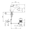 Смеситель для биде Nicolazzi Petit M.Blanc 3403BZ76