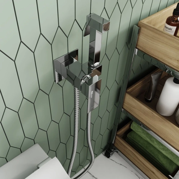 Гигиенический душ WasserKRAFT A71138 со смесителем, хром
