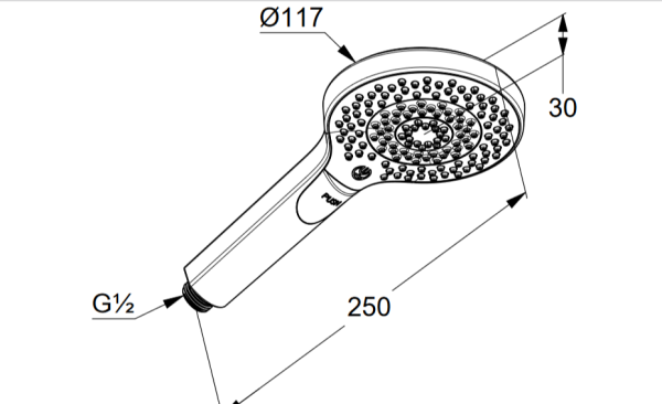 Душевая лейка Kludi Dive 6983005-00