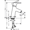 Смеситель для раковины hansgrohe Talis S 80 72012000 без сливного набора хром