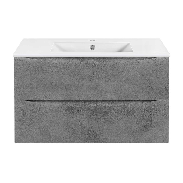 Тумба под раковину Vincea Mia Slim 90 см VMC-2MC900S1BT серый