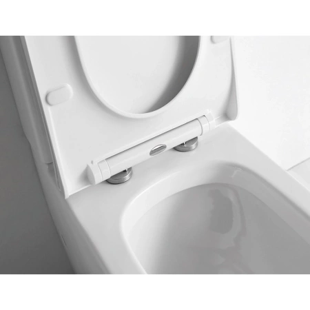 Унитаз-компакт CeramaLux NS-2176 с сиденьем микролифт, белый
