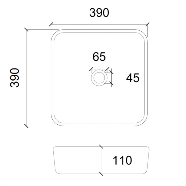 Раковина Abber Glas AK2311 прозрачная