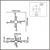 Потолочная люстра Lumion BENUA 8305/8C