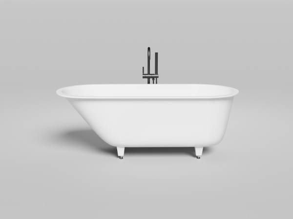 Ванна из искусственного камня Salini Ornella 170х80 102314MF черная матовая