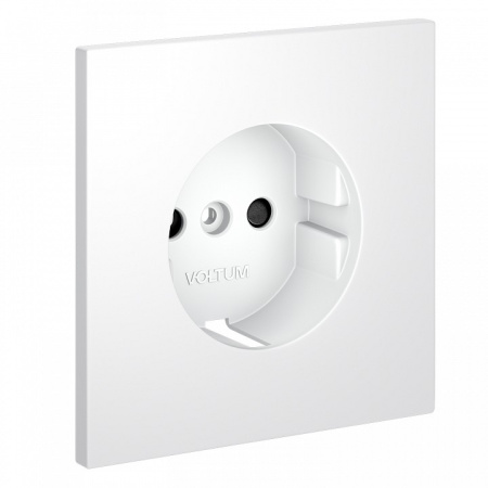 Накладка для розетки с заземлением и со шторками Voltum S70 VLS000702