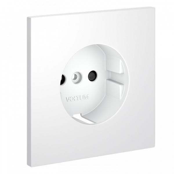 Накладка для розетки с заземлением и со шторками Voltum S70 VLS000702