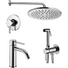 Комплект смесителей Paffoni Light KITZLIG011CR071 с гигиеническим душем