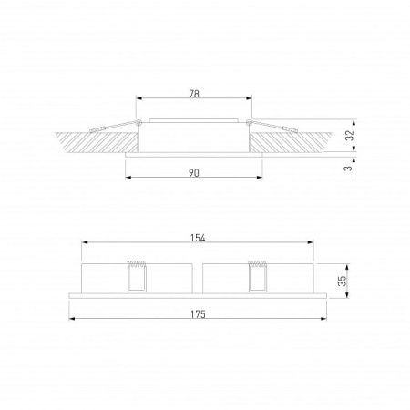 Встраиваемый светильник Elektrostandard Tetro 15277/LED