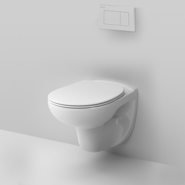 Комплект унитаз AM.PM Sense IS301.741700 с инсталляцией + клавиша белая + сиденье