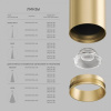 Накладной светильник Denkirs SHINE TUBE DK2615-SB