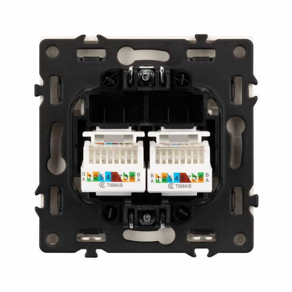 Розетка двойная Ethernet RJ-45 без рамки Arlight SCT-NOBE 059451