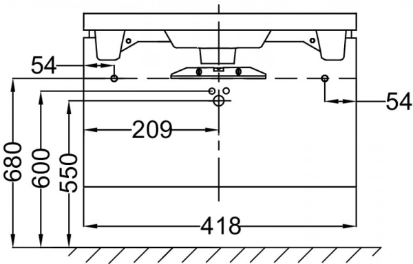 Тумба под раковину 42 см Jacob Delafon Reve EB1138-T-N23 ледяной коричневый