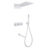 Душевая система Abber Daheim AF8253W с термостатом белая матовая