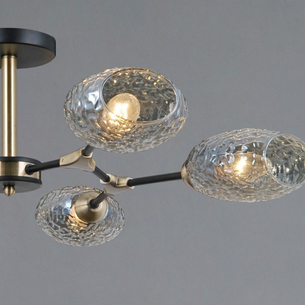 Люстра на штанге ILLUMICO TRENTO IL0272-6CSQ-25 BK AB TRENTO