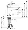 Смеситель для раковины hansgrohe LOGIS 71107000