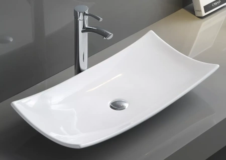 Раковина-чаша CeramaLux 78123A 60x39 см, накладная, белый