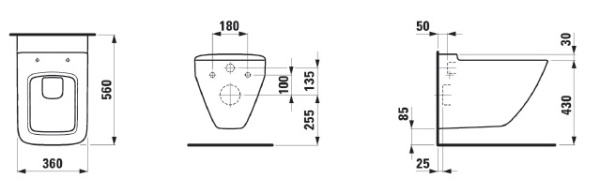 Унитаз подвесной Laufen Palace 8.2070.6.000.000.1