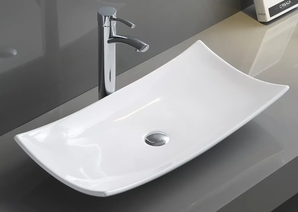 Раковина-чаша CeramaLux 78123A 60x39 см, накладная, белый
