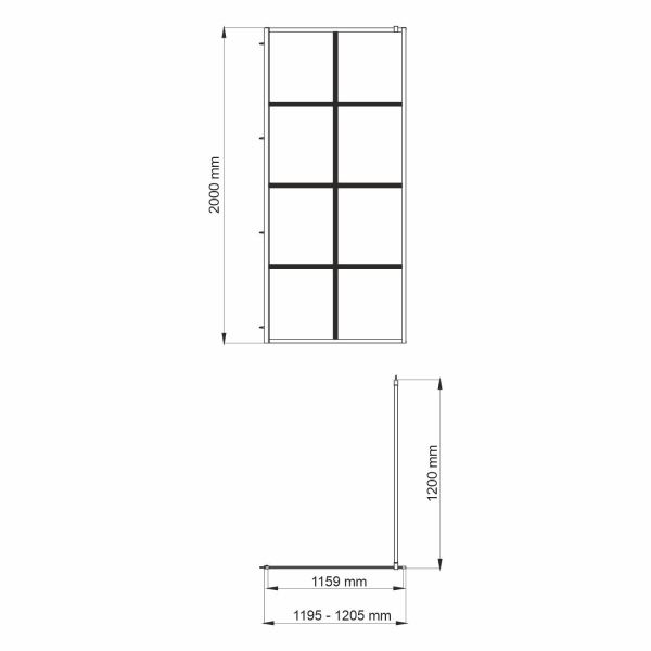 Глан (Glan) 66W40 Душевая перегородка