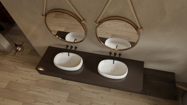 Раковина Abber Stein AS2632 белая матовая