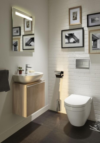 Тумба под раковину 45 см Jacob Delafon Odeon Up EB999D-274 правая черный глянцевый