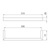 Полотенцедержатель Fantini Linea 92 P5 7706 сталь