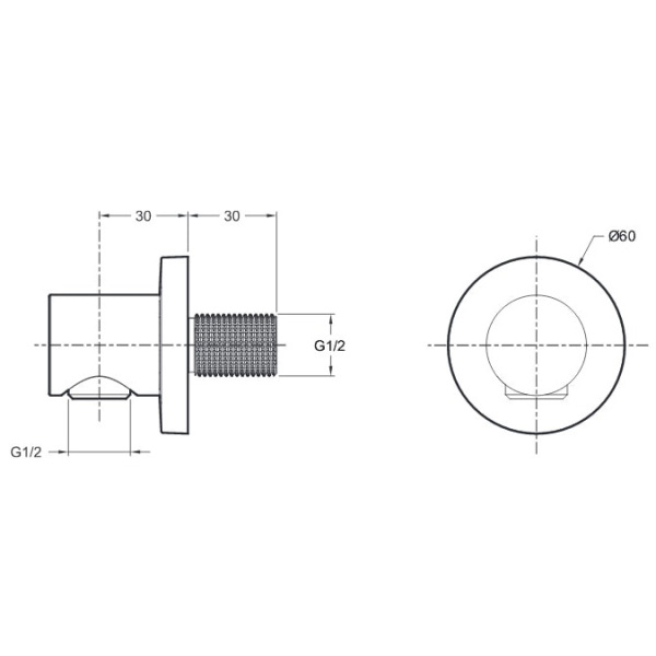 Шланговое подсоединение Jacob Delafon MODULO E8465-CP