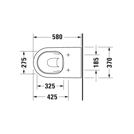 Приставной унитаз Duravit D-Neo 2003090000