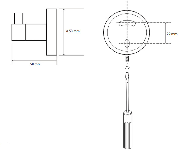 Крючок Bemeta Omega 104106022