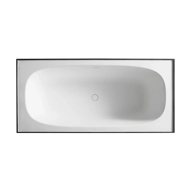 Ванна из искуственного камня Abber Blitz 180х85 AS9501WL черный