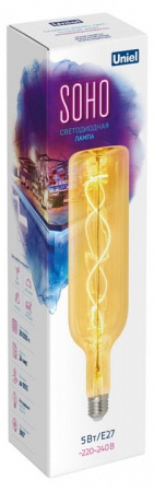 Лампа светодиодная Uniel GLS77GO E27 5Вт 2250K UL-00010070
