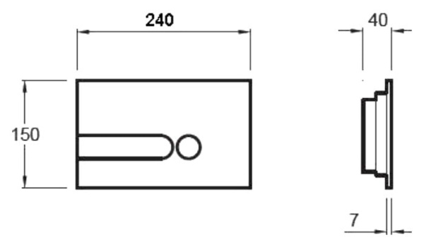 Клавиша смыва Jacob Delafon E4326-00