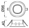 Встраиваемый светильник Mantra Comfort Gu10 C0160