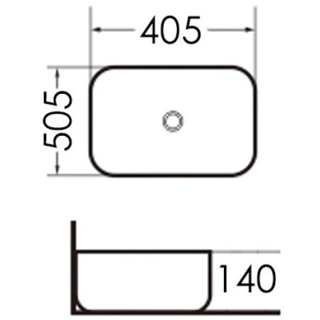 Раковина-чаша 50,5x40,5 см Grossman GR-3020