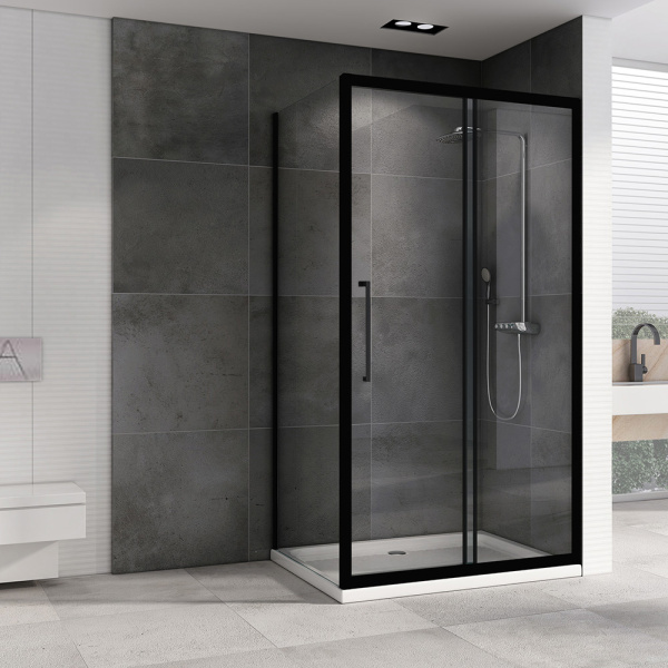 Душевой уголок Abber Schwarzer Diamant 110x50 AG30110BH-S50B черный