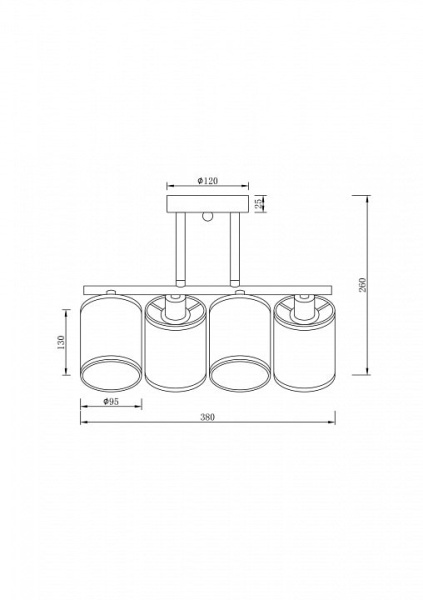 Люстра на штанге Freya Course FR5136PL-04CH