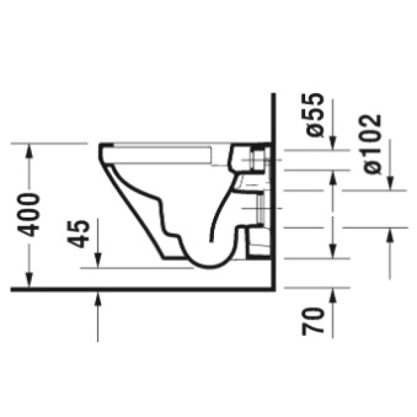 Унитаз подвесной Duravit DuraStyle 2571090000 безободковый, альпийский белый