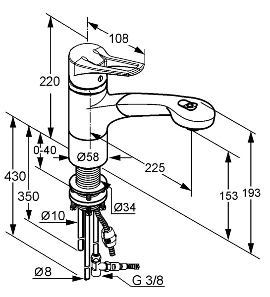 Смеситель для кухни Kludi Mx 399420562
