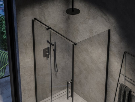 Душевая перегородка Ravak COPS 80 X9VV40300Z1 черная