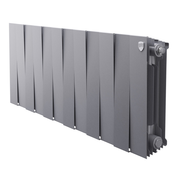 Радиатор биметаллический Royal Thermo PianoForte 300 Серебристый - 12 секц.