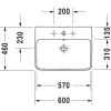 Раковина 60x46 см Duravit ME by Starck 2335600000