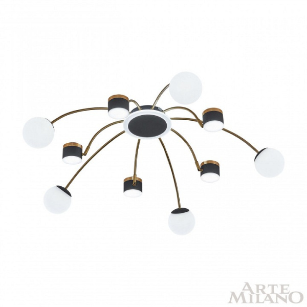 Потолочная люстра Arte Milano Ferrara-71040 272040/10 BK/GD